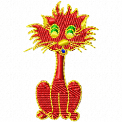 Cats Embroidery Design 4 Cats Embroidery Design 4